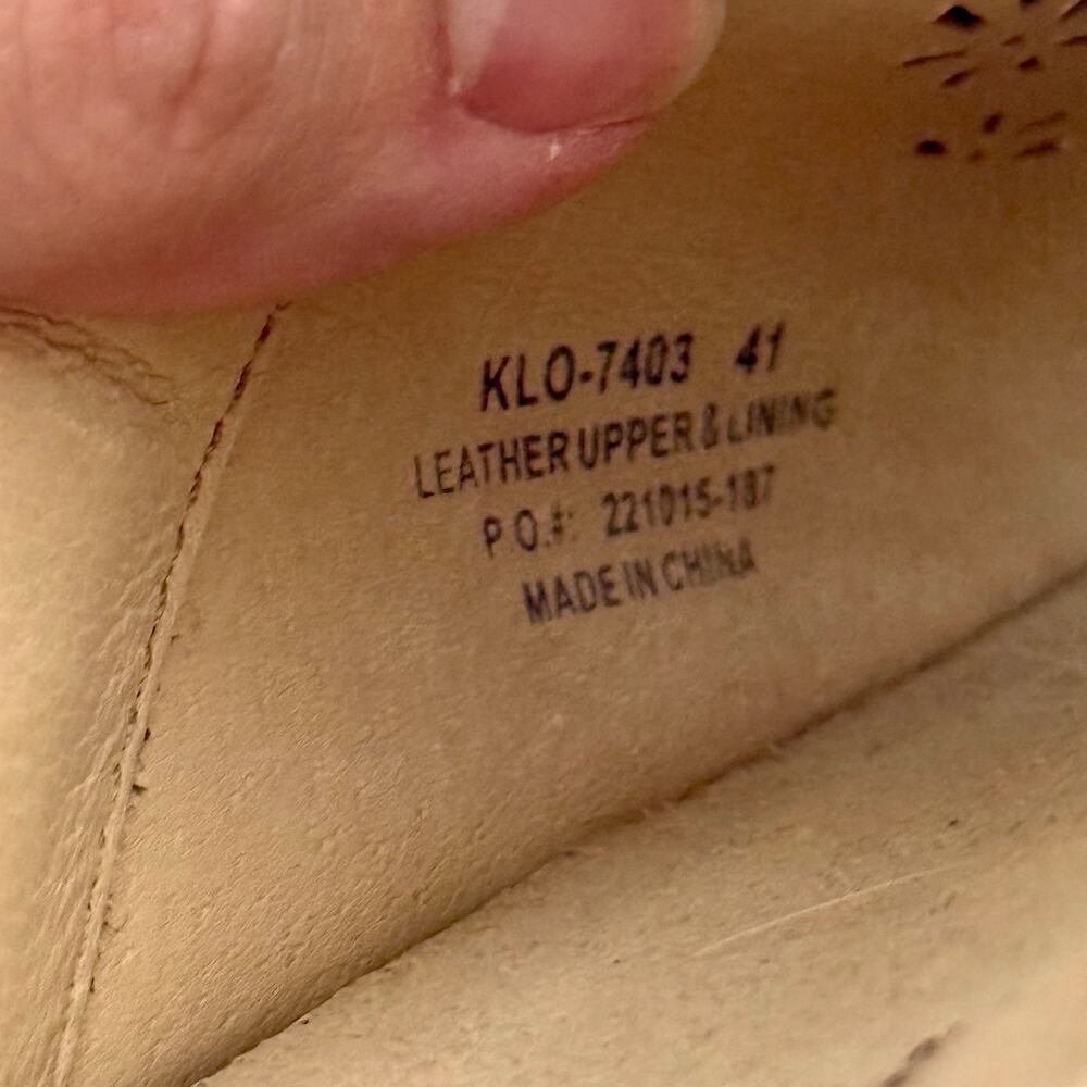 Alegria Women's 41 Klover Burnished Tawney Brown Leather Slip On Comfort Sandals - Picture 9 of 10